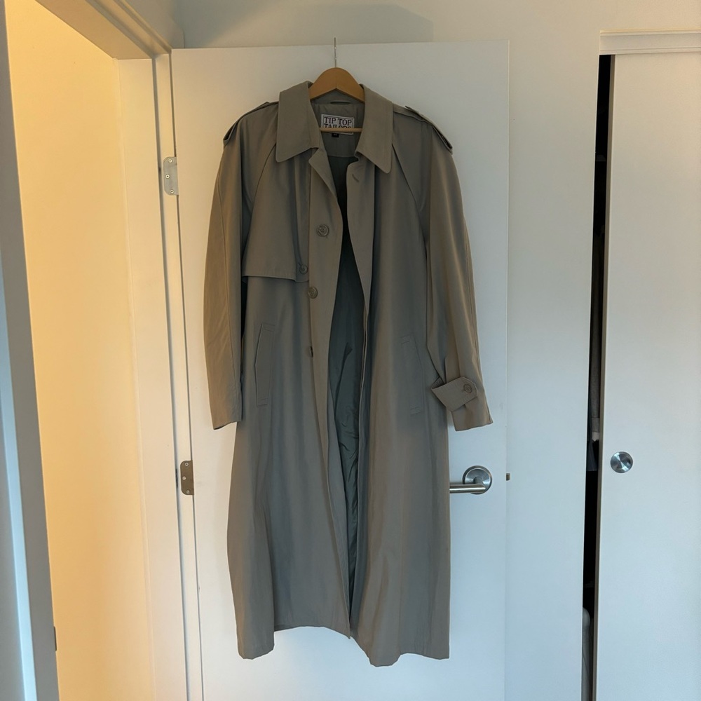 Vintage Tan Trench Coat